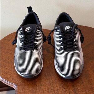 Nike  women’s Air Max Thea  sneakers
Tennis shoes   Black/white mini stripe Sz 6